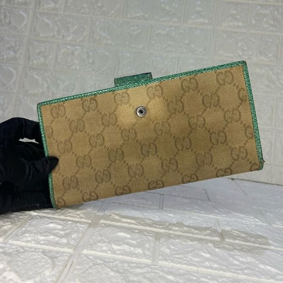 GUCCIβBeige/ebony GG Supreme VINTAGE WALLET - Picture 5 of 16
